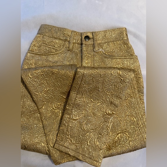 Maison Martin Margiela cotton-silk metallic brocade pants ( SS19 Runway) - Picture 8 of 17